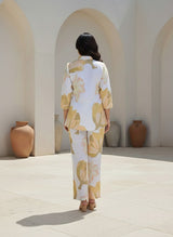 Olive Bloom Tie Waist Co-rd Set
