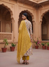 Tayara Mustared & Floral Suit Set